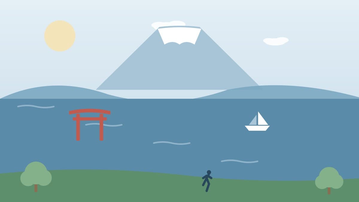 Hakone Lake Ashi Circuit running course