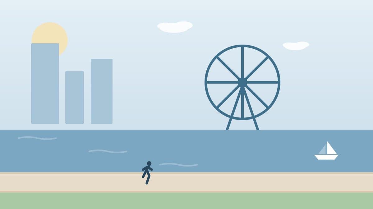 Minatomirai Seaside Course running course