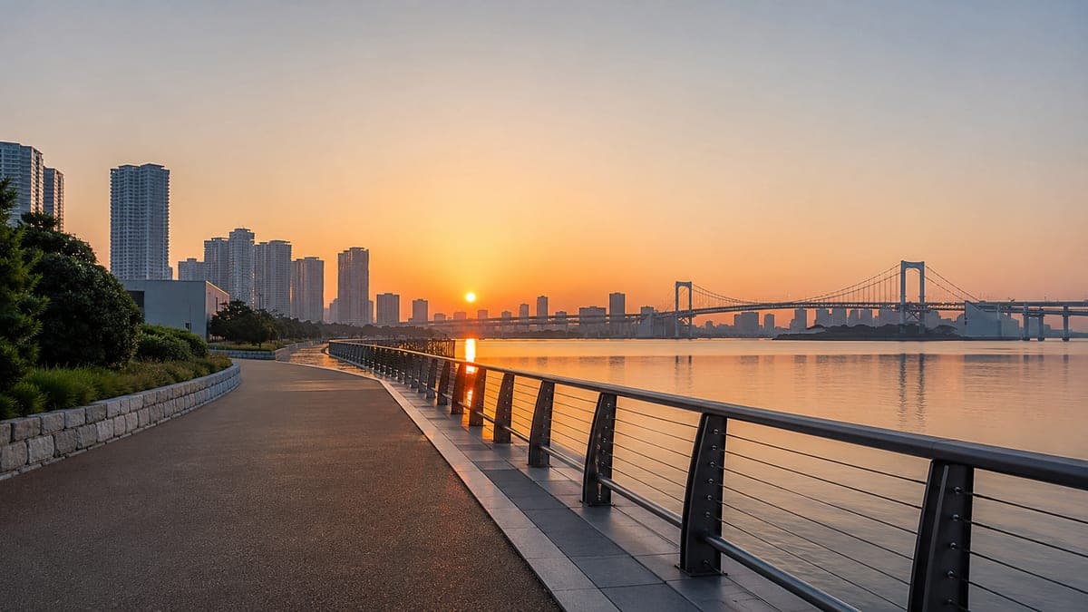 Toyosu & Harumi Waterfront Course running course in Koto-ku / Chuo-ku, Tokyo